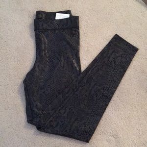 Snakeskin leggings